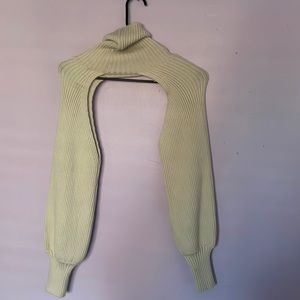 Zara turtle neck cut off sweater